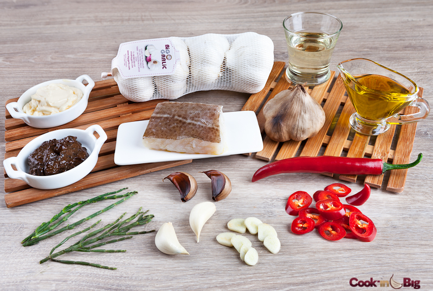 Big Garlic_Ingredientes Taco de Bacalao confitado con Ajo