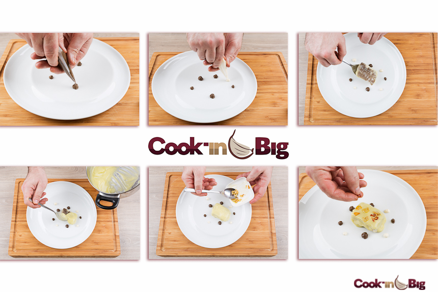 Big Garlic_Instrucciones Taco de Bacalao confitado con Ajo