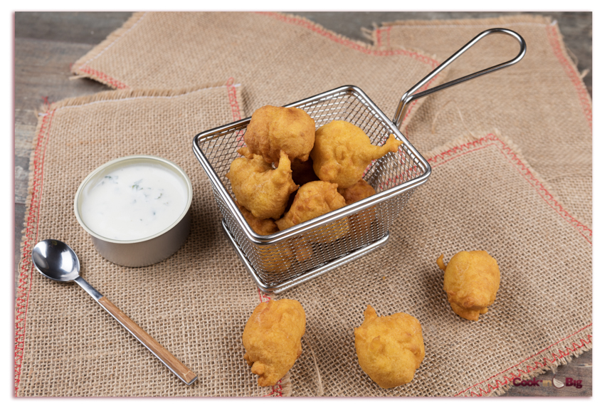 Buñuelos de Calabaza con Ajo Castaño