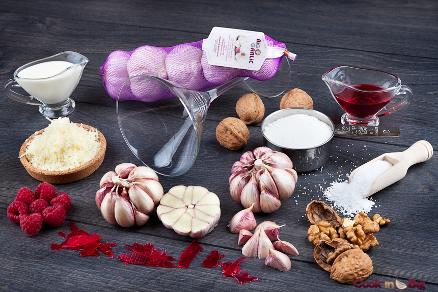 Ingredientes Espuma de Ajo y Flor de Esguiva