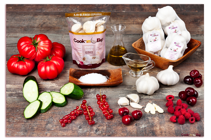 Ingredientes Gazpacho de Frutos Rojos y Ajo Blanco
