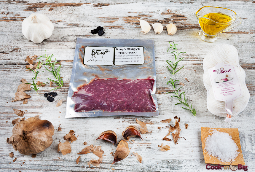 Ingredientes Lomo de Wagyu con Refrito de Ajo