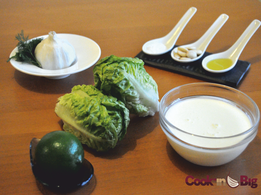 Ingredientes Receta Cogollos de Tudela con Crema ligera de Ajoblanco