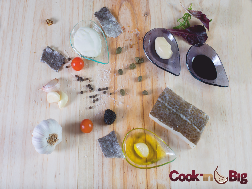 Ingredientes Receta Lomo de Bacalao confitado con Ajo