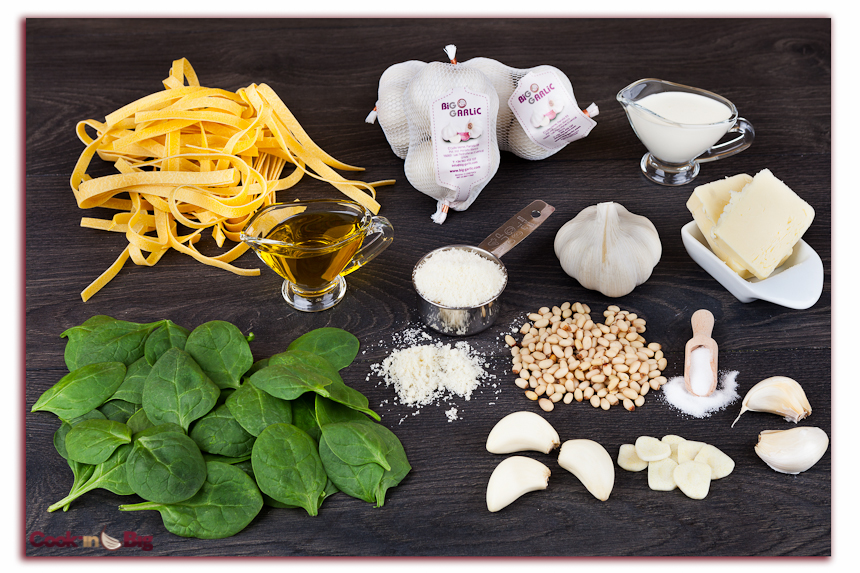 Ingredientes Tallarines con Ajo Spring Blanco