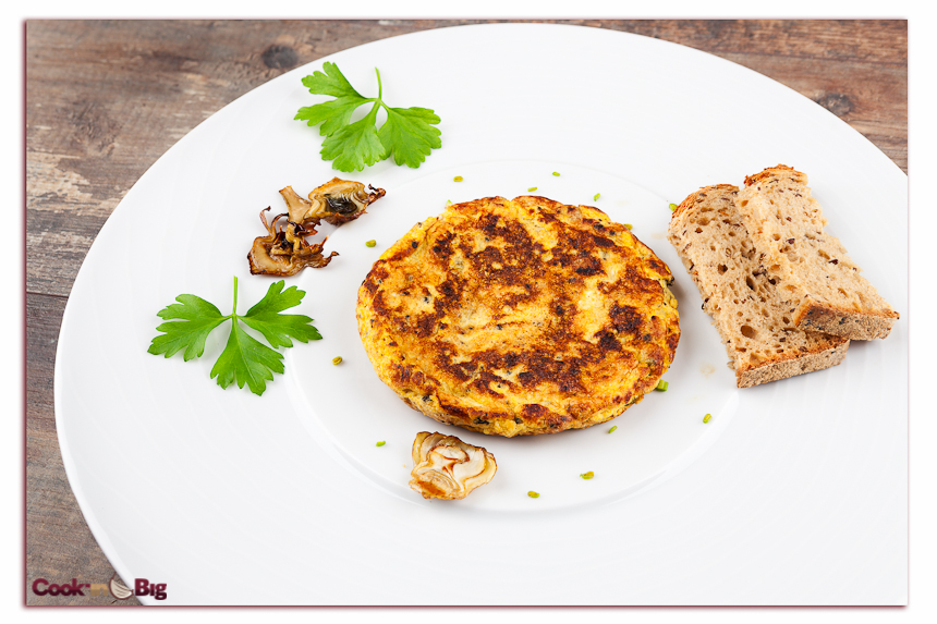 Receta Tortilla de Alcachofas y Ajo Negro
