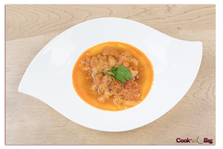 Sopa de Acelgas con Ajo Spring Violeta