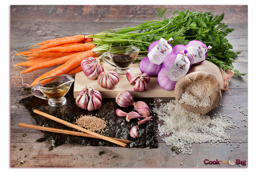 Sushi con Ajo Morado